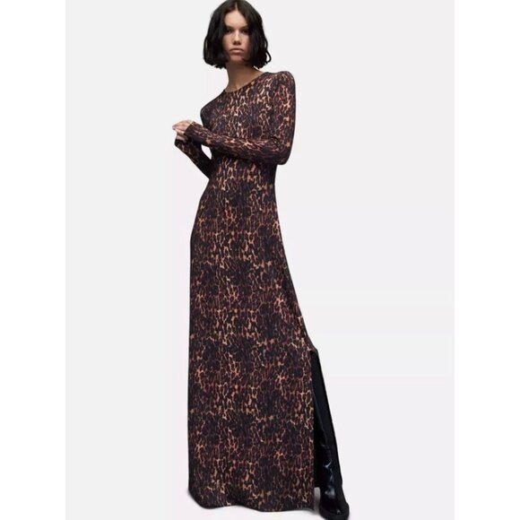 ALLSAINTS Dresses & Skirts - ALLSAINTS Women Animal Print Long Dress 8